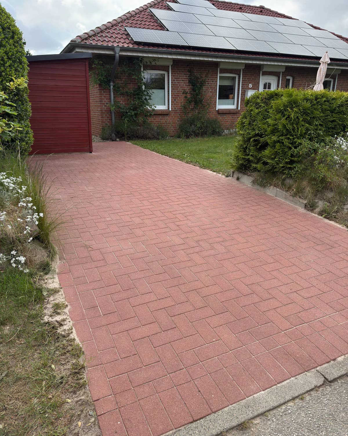 Auffahrt in Ladelund nach der Aufbereitung