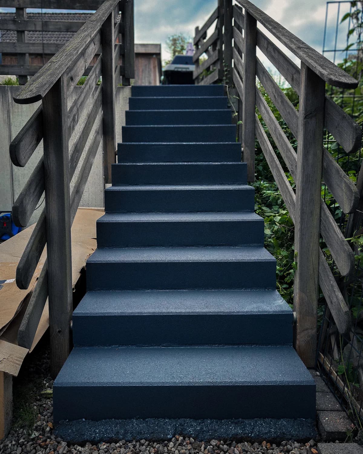 Treppe in Kiel nach der Aufbereitung