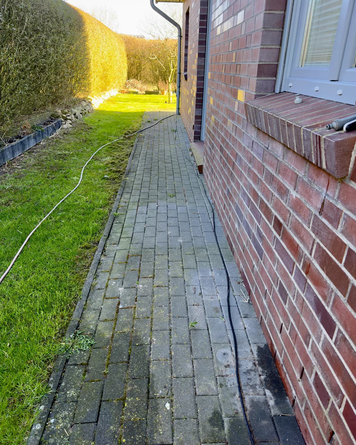 Seitenweg in Flensburg vor der Aufbereitung